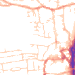 Daytime road noise heatmap for RG14 1AP