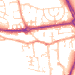 Daytime road noise heatmap for RG14 1AQ