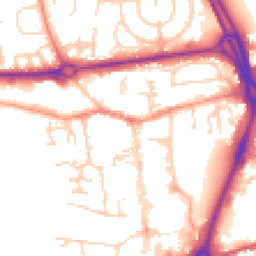 Daytime road noise heatmap for RG14 1AS