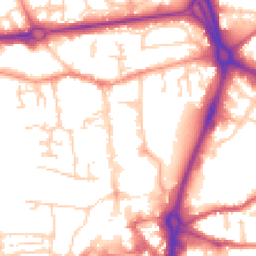 Daytime road noise heatmap for RG14 1AY