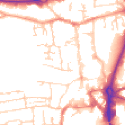 Daytime road noise heatmap for RG14 1BE