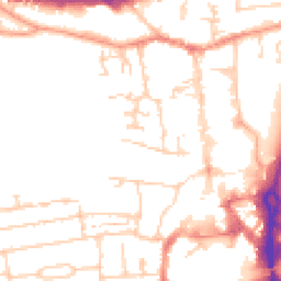 Daytime road noise heatmap for RG14 1BN