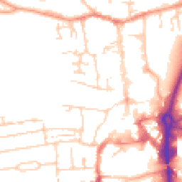 Daytime road noise heatmap for RG14 1BS