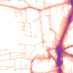Daytime road noise heatmap for RG14 1BU
