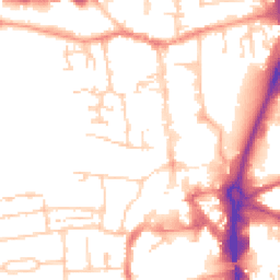 Daytime road noise heatmap for RG14 1BW