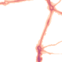 Night-time road noise heatmap for RG14 1DF