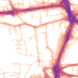 Daytime road noise heatmap for RG14 1DX