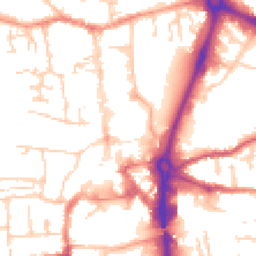 Daytime road noise heatmap for RG14 1DY
