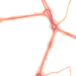 Night-time road noise heatmap for RG14 1EG