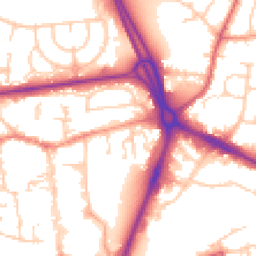 Daytime road noise heatmap for RG14 1EJ