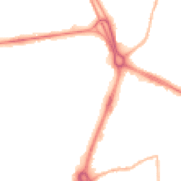 Night-time road noise heatmap for RG14 1EL