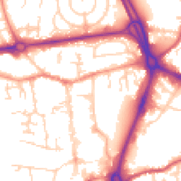Daytime road noise heatmap for RG14 1EP