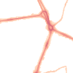 Night-time road noise heatmap for RG14 1EY