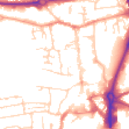 Daytime road noise heatmap for RG14 1EZ