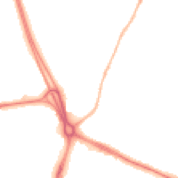 Night-time road noise heatmap for RG14 1HB