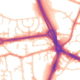 Daytime road noise heatmap for RG14 1LG