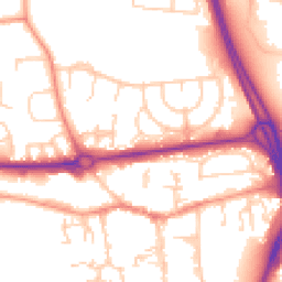 Daytime road noise heatmap for RG14 1LS