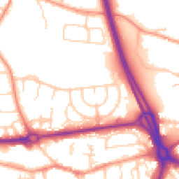Daytime road noise heatmap for RG14 1LX