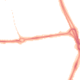 Night-time road noise heatmap for RG14 1NT