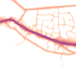 Daytime road noise heatmap for RG14 1QU