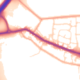 Daytime road noise heatmap for RG14 1QX