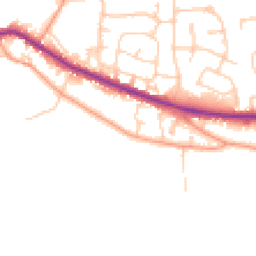 Daytime road noise heatmap for RG14 1RN