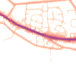 Daytime road noise heatmap for RG14 1RX