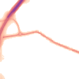 Night-time road noise heatmap for RG14 1RY