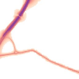 Night-time road noise heatmap for RG14 1RZ