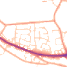 Daytime road noise heatmap for RG14 1SH