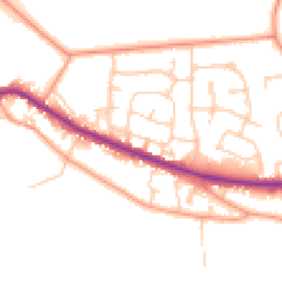 Daytime road noise heatmap for RG14 1SL