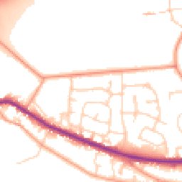 Daytime road noise heatmap for RG14 1SS