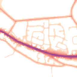 Daytime road noise heatmap for RG14 1TA