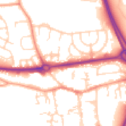 Daytime road noise heatmap for RG14 1TD