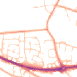 Daytime road noise heatmap for RG14 1TP