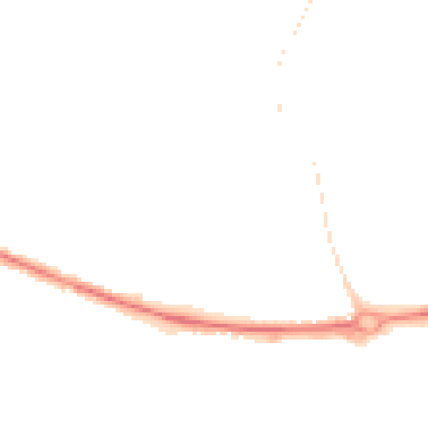 Night-time road noise heatmap for RG14 1TX