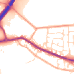Daytime road noise heatmap for RG14 1UD