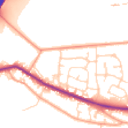 Daytime road noise heatmap for RG14 1UP