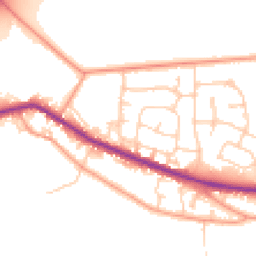 Daytime road noise heatmap for RG14 1UR