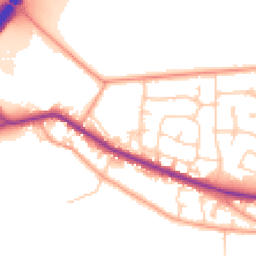 Daytime road noise heatmap for RG14 1UU