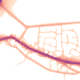 Daytime road noise heatmap for RG14 1UW