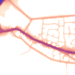 Daytime road noise heatmap for RG14 1UX
