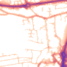Daytime road noise heatmap for RG14 1XH