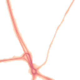 Night-time road noise heatmap for RG14 2DF
