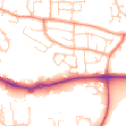 Daytime road noise heatmap for RG14 2FH