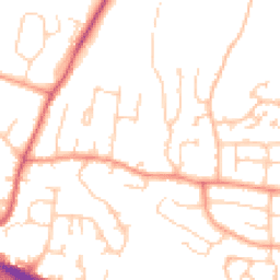 Daytime road noise heatmap for RG14 2FR