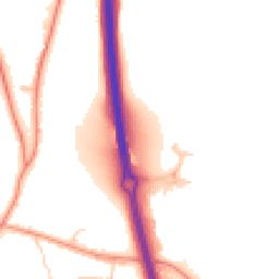 Daytime road noise heatmap for RG14 2GA