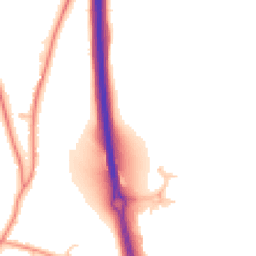Daytime road noise heatmap for RG14 2GE