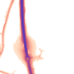 Daytime road noise heatmap for RG14 2GF