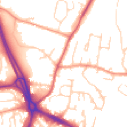 Daytime road noise heatmap for RG14 2HD